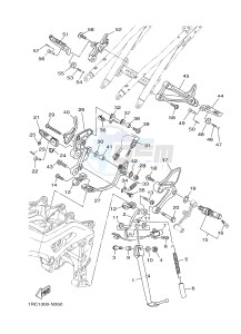 MT09 900 (1RC9) drawing STAND & FOOTREST