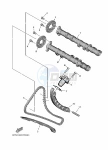 TRACER 9 GT MTT890D (BAP1) drawing CAMSHAFT & CHAIN