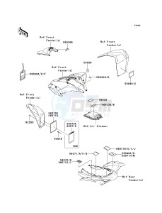 KSF 450 B [KFX450R MONSTER ENERGY] (B8F-B9FB) B8F drawing LABELS