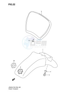 JR50 (P3-P28) drawing FRONT FENDER