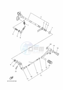 YZF250-A (B1X4) drawing SHIFT SHAFT