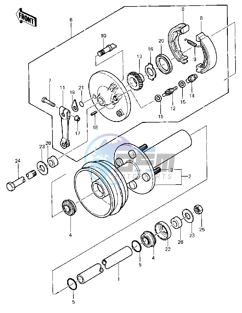 FRONT HUB_BRAKE -- 83 C1- -