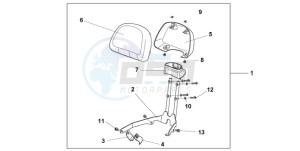 NSA700A9 KO / MME drawing BACKREST *NHB01*