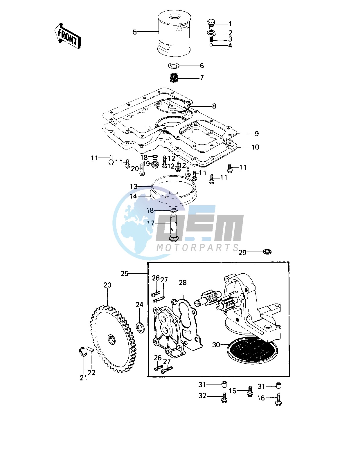 OIL PUMP_OIL FILTER_OIL PAN -- 79-80 B3_B4- -