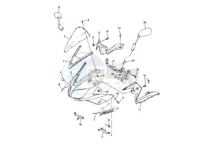 FZS FAZER 600 drawing COWLING