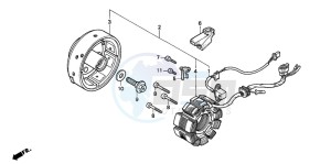 CB250 drawing GENERATOR