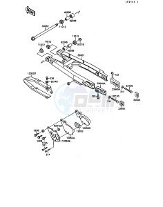 KX 125 G [KX125] (G1) [KX125] drawing SWINGARM