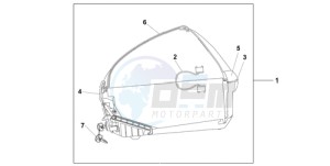 CBF1000A Europe Direct - (ED) drawing 45L TOP BOX QUASAR SILVER