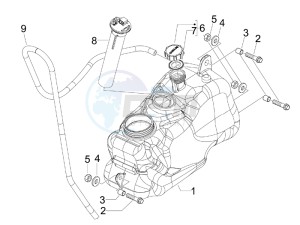 MP3 400 rl Touring drawing Fuel Tank