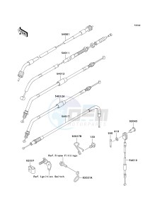 KL 650 A [KLR 650] (A6F-A7F) A7F drawing CABLES