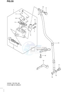 GZ250 (P3) drawing FRONT MASTER CYLINDER