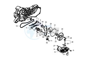 LX 125 drawing Oil pump