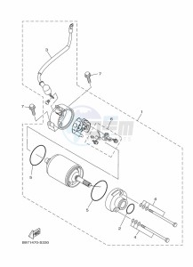 FZN250 (B8H4) drawing STARTING MOTOR