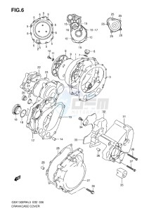 GSX1300R drawing CRANKCASE COVER