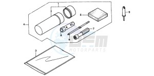 TRX250 TRX250 FOURTRAX drawing TOOLS