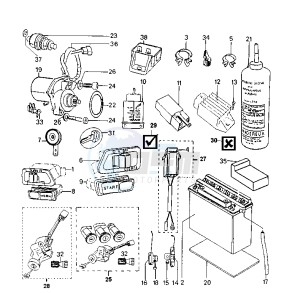 SV GEO - 50 cc drawing ELECTRICAL