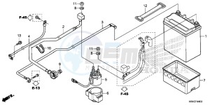 TRX500FM1G TRX500 Europe Direct - (ED) drawing BATTERY