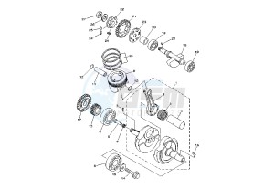 XG TRICKER 250 drawing CRANKSHAFT - PISTON