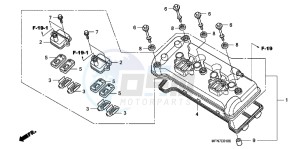 CB1000RC drawing CYLINDER HEAD COVER