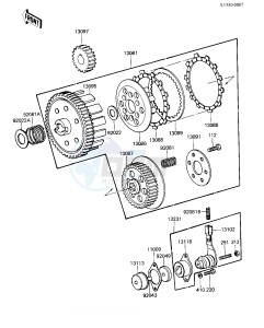 KE 100 B [KE100] (B9-F10) [KE100] drawing CLUTCH