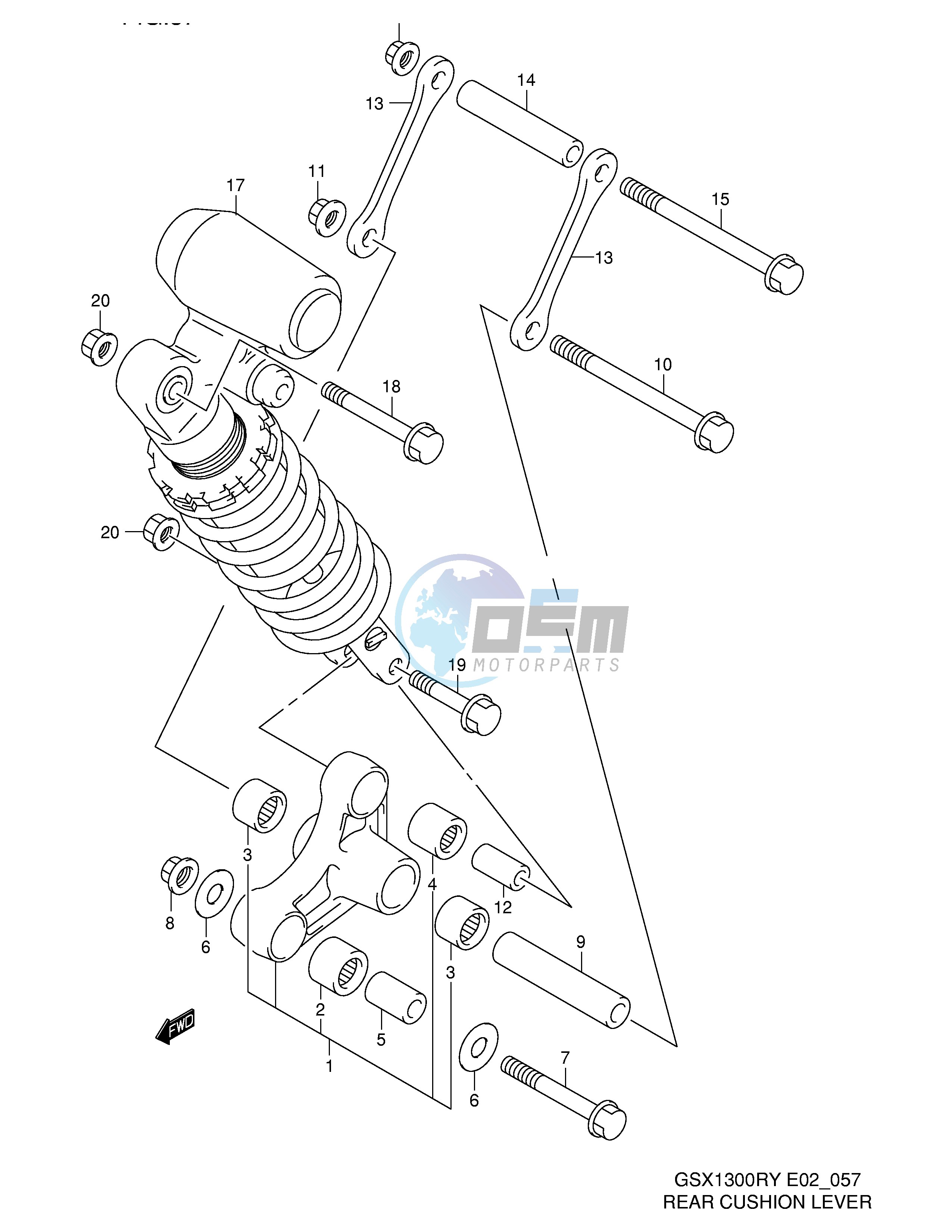 REAR CUSHION LEVER