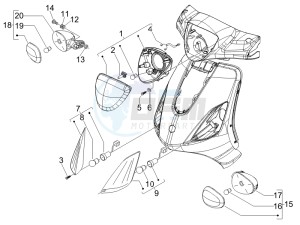 Fly 50 4t (USA) drawing Head lamp - Turn signal lamps