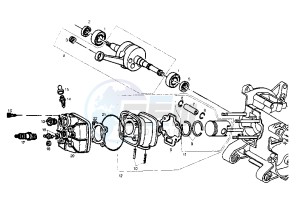 GP 1 - 50 cc drawing CRANKSHAFT-CYLINDER