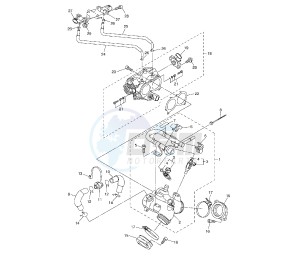 XVS A MIDNIGHT STAR 1300 drawing THROTTLE BODY