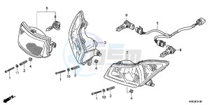 TRX500FMD TRX500FM Europe Direct - (ED) drawing HEADLIGHT