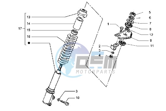 Front shock absorber