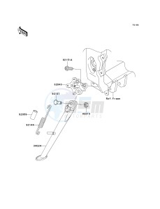 ZX 600 M [NINJA ZX-6RR] (M1) [NINJA ZX-6RR] drawing STAND-- S- -