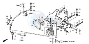 CBR600RA9 BR / ABS MME - (BR / ABS MME) drawing REAR VALVE UNIT (CBR600RA)