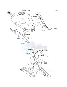 ER-6N ER650C9F GB XX (EU ME A(FRICA) drawing Side Covers/Chain Cover