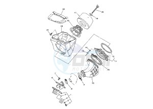 YZ 85 drawing INTAKE