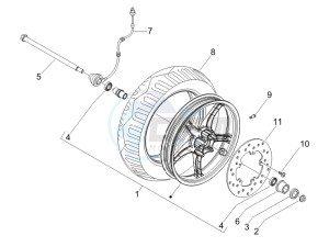 Fly 50 4t (USA) drawing Front wheel