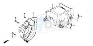 SFX50MM drawing FAN COVER/SHROUD