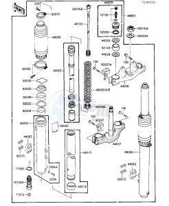 KX 125 F [KX125] (F1) [KX125] drawing FRONT FORK