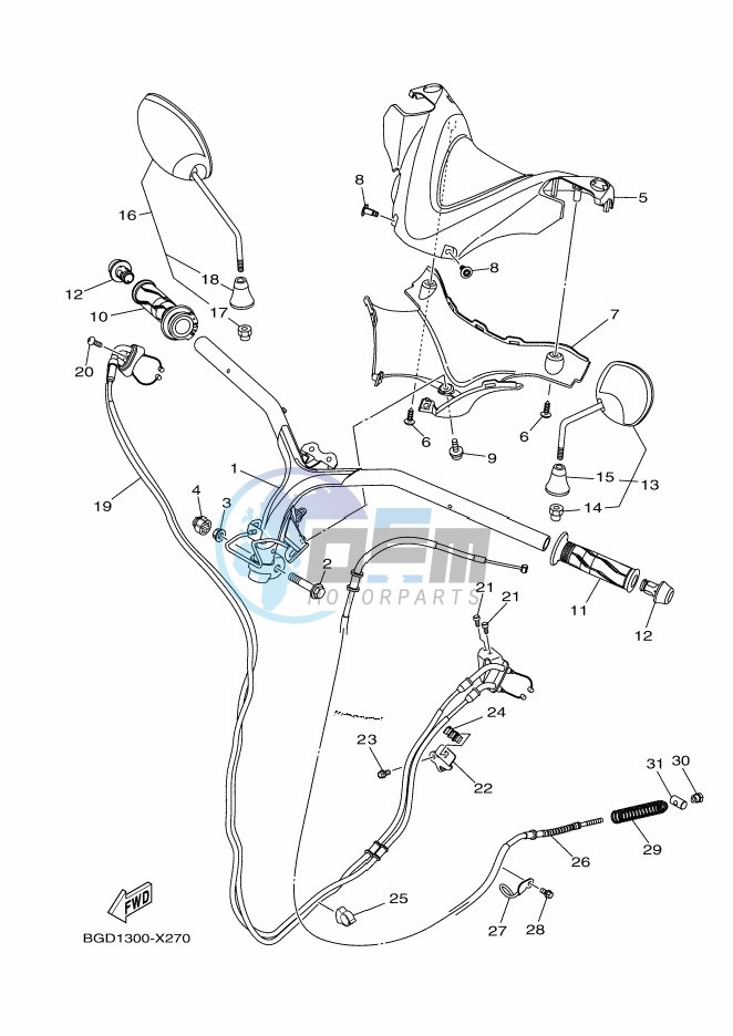 STEERING HANDLE & CABLE