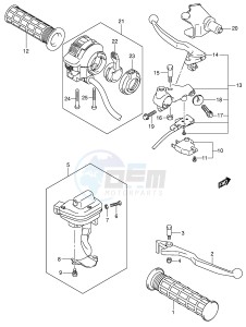 LT-F500F (P28-P33) drawing HANDLE LEVER