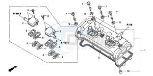 CBF1000S drawing CYLINDER HEAD COVER