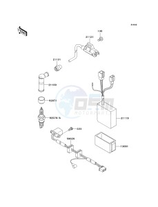 KL 650 A [KLR 650] (A6F-A7F) A7F drawing IGNITION SYSTEM