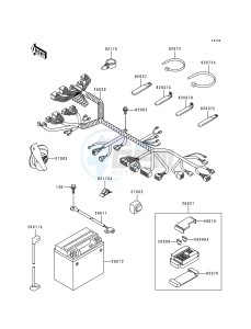 ZX 900 B [NINJA ZX-9R] (B4) [NINJA ZX-9R] drawing CHASSIS ELECTRICAL EQUIPMENT