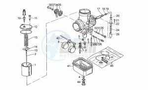 V 50 III 500 Pol. - PA VechioTipo Pol./PA VechioTipo drawing Carburettor-spare parts