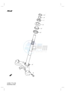 UH200G BURGMAN EU drawing STEERING STEM