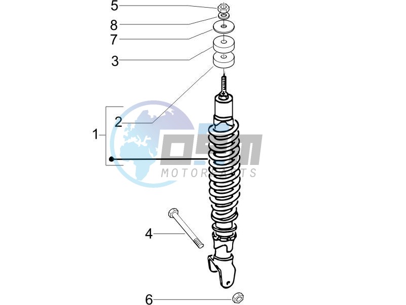 Rear suspension - Shock absorber/s