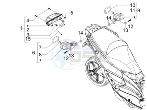 Runner 50 Pure Jet ST drawing Tail light - Turn signal lamps