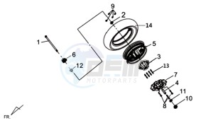 MIO 115 L7 drawing FRONT WHEEL