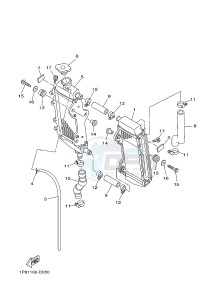 YZ250 (1SSD 1SSE 1SSF 1SSG 1SSG) drawing RADIATOR & HOSE