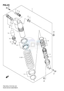 RM-Z250 (E03) drawing REAR SHOCK ABSORBER (RM-Z250L2 E28)