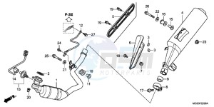 NC700XDC drawing EXHAUST MUFFLER